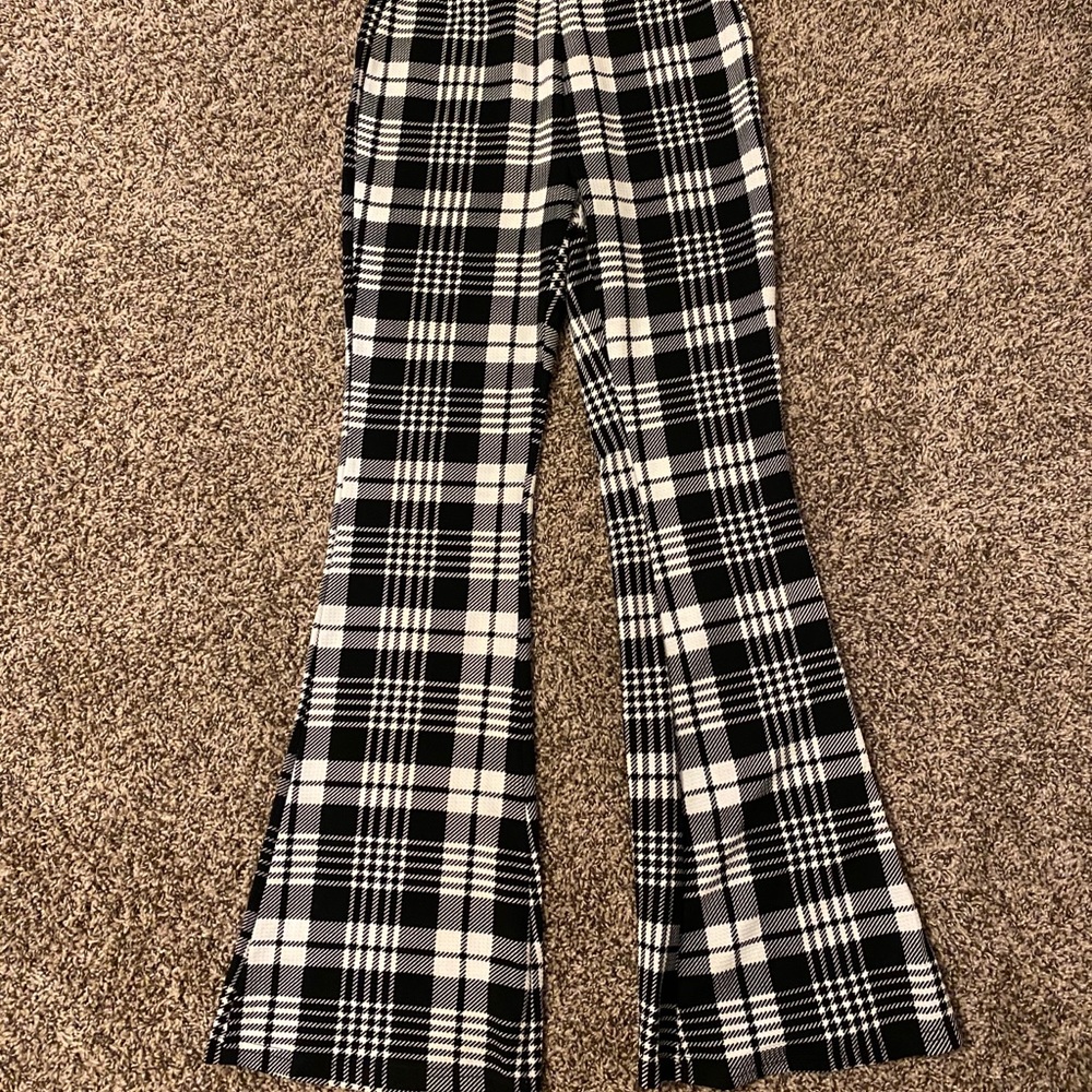 Flared leg pants